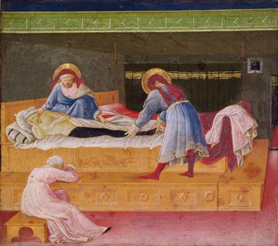 Heilige Cosmas und Damian heilen Justin, 1445 von Fra Angelico