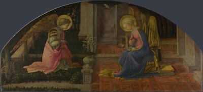 Die Verkündigung Medici-Panel, ca. 1450 von Fra Filippo Lippi