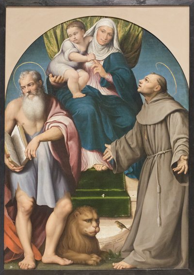Altarbild der Heiligen Anna von Francesco (1549 92) Bassano