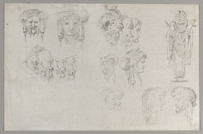 Studien von Köpfen, ca. 1744 von Francesco Algarotti