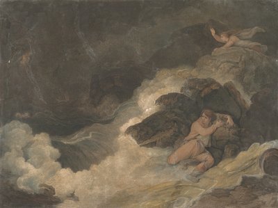 Shakespeares Sturm Macklins Britische Dichter, 1798 von Francesco Bartolozzi