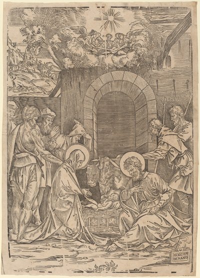 Die Anbetung der Hirten von Francesco Denanto
