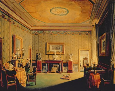 Salon im Barbierrini-Haus, 1830-40er Jahre von Francesco Diofebi