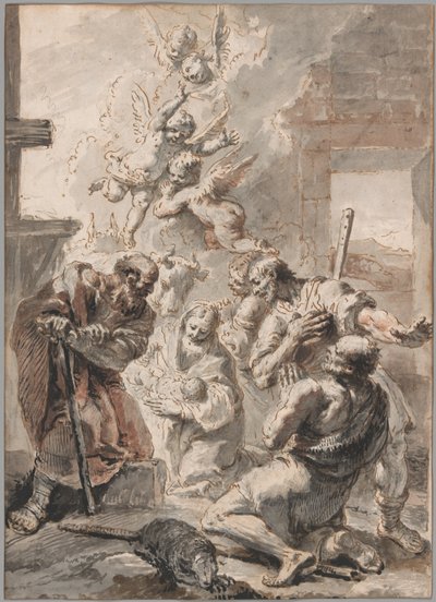 Anbetung der Hirten von Francesco Fontebasso