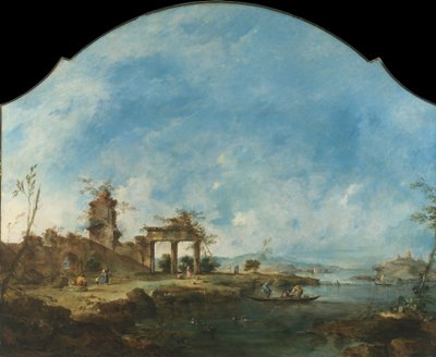 Fantastische Landschaft, ca. 1765 von Francesco Guardi