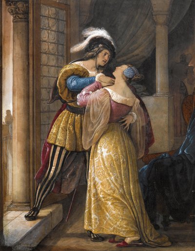 Romeo und Julia, vor 1881 von Francesco Hayez