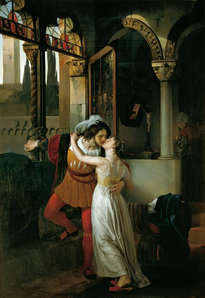 Der letzte Kuss von Romeo und Julia von Francesco Hayez