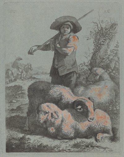 Stehender Hirte von Francesco Londonio