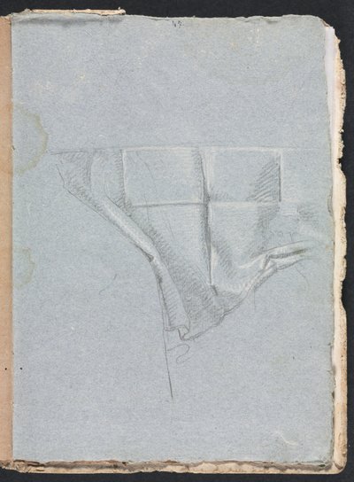 Verona Skizzenbuch: Draperiestudie (Seite 93) von Francesco Lorenzi
