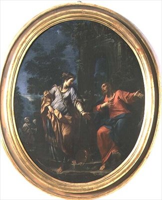 Christus und die Frau von Samaria von Francesco Monti