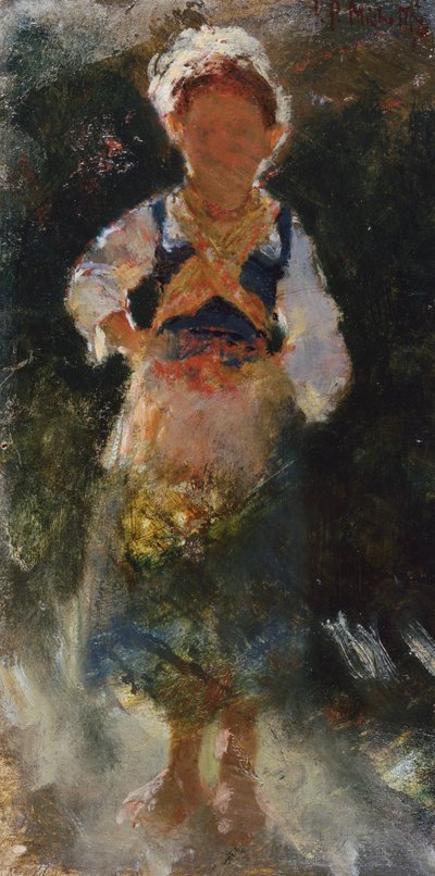 Mädchen im Gegenlicht von Francesco Paolo Michetti