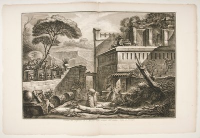 Veduta des Grabmals von Marnia von Francesco Piranesi