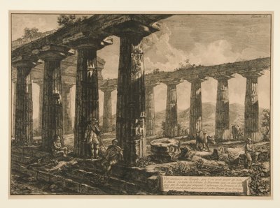 Innere Ansicht des Tempels von Francesco Piranesi