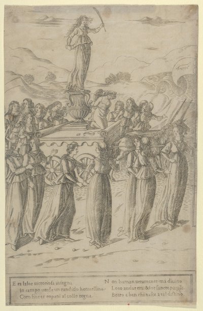 Der Triumph der Keuschheit, ca. 1480-90 von Francesco Rosselli