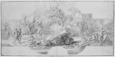 Die Landung von Kolumbus in Amerika, 1715-1716 von Francesco Solimena