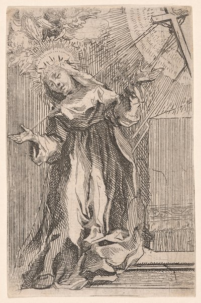 Die heilige Katharina von Siena empfängt die Stigmata von Francesco Vanni