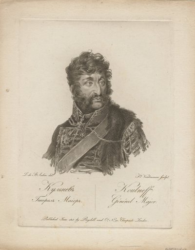 Jakow Petrowitsch Kulnew 1763-1812, 1813 von Francesco Vendramini