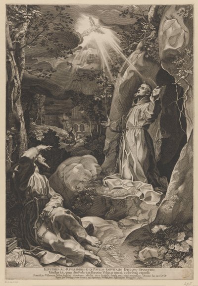 Franziskus empfängt die Stigmata von Francesco Villamena