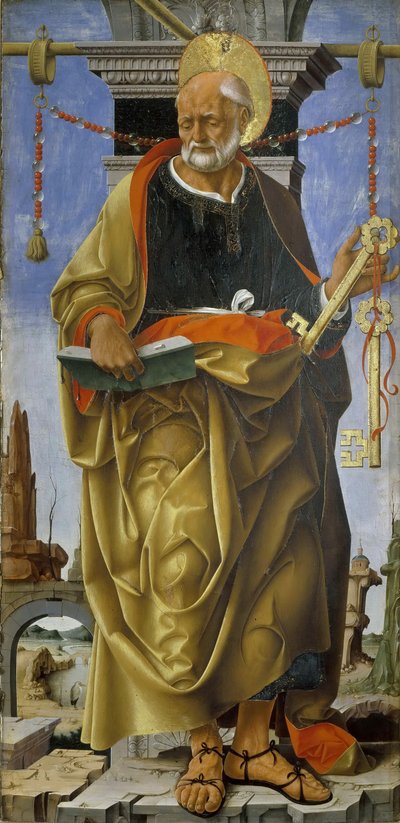 Polittico Griffoni: Heiliger Petrus, ca. 1472-1473 von Francesco del Cossa