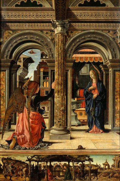 Die Verkündigung, 1470-1472 von Francesco del Cossa