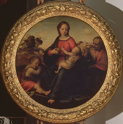Die Heilige Familie von Francesco di Cristofano Franciabigio
