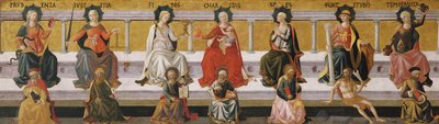Die sieben Tugenden, ca. 1450 von Francesco di Stefano Pesellino