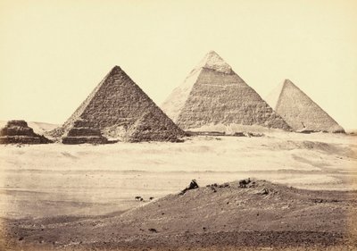 Pyramidenkomplex von Gizeh, Ägypten von Francis (after) Frith