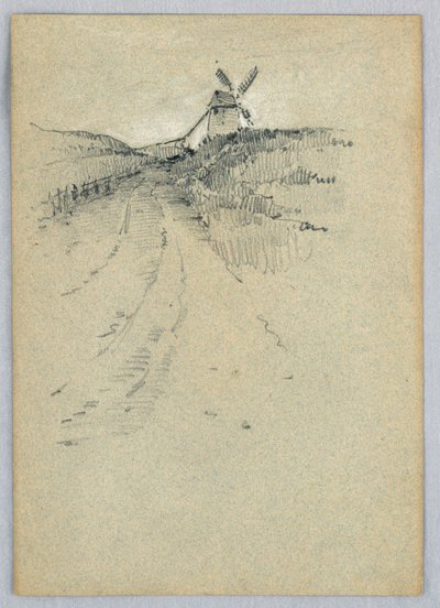 Eine Windmühle von Francis Augustus Lathrop