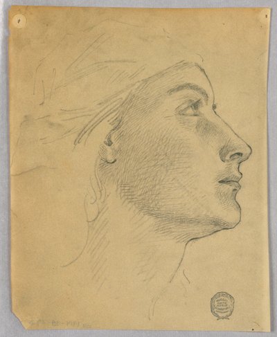 Kopf einer Frau von Francis Augustus Lathrop