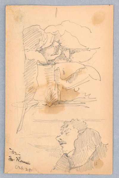 Passagiere im Zug nach Rom von Francis Augustus Lathrop