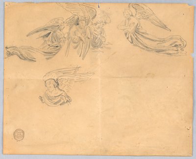 Skizze von Engeln von Francis Augustus Lathrop