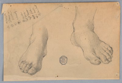 Studie von Füßen von Francis Augustus Lathrop