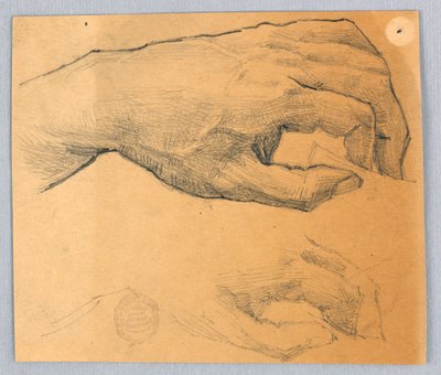 Zwei Studien einer Hand von Francis Augustus Lathrop