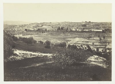 Jerusalem, vom Ölberg, Nr.1 von Francis Frith