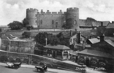 Shrewsbury Castle, Shrewsbury, Shropshire, ca. 1900er-1920er Jahre von Francis Frith