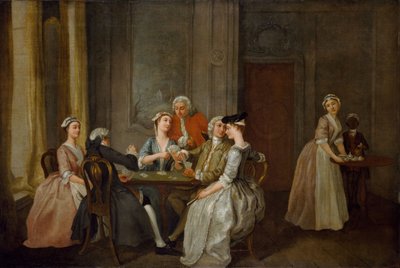 Beim Quadrille spielen von Francis Hayman