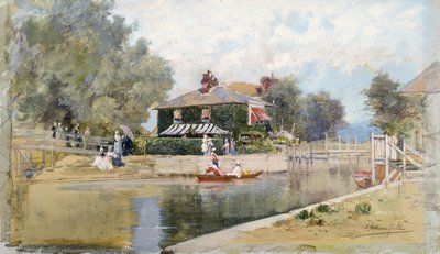 Ein Sommertag am Kanal von Francis Hopkinson Smith