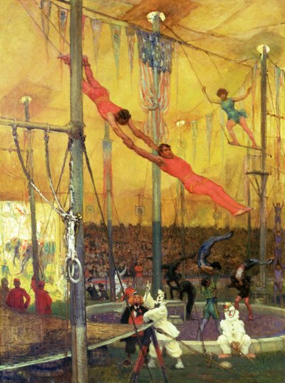 Trapezkünstler von Francis Luis Mora