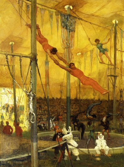 Trapezkünstler von Francis Luis Mora