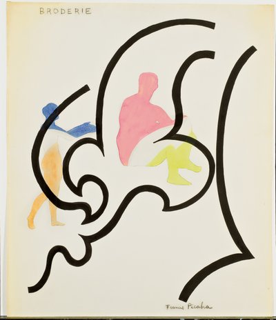 Stickerei von Francis Picabia