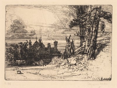 Horsleys Haus in Willesley, 1865 von Francis Seymour Haden
