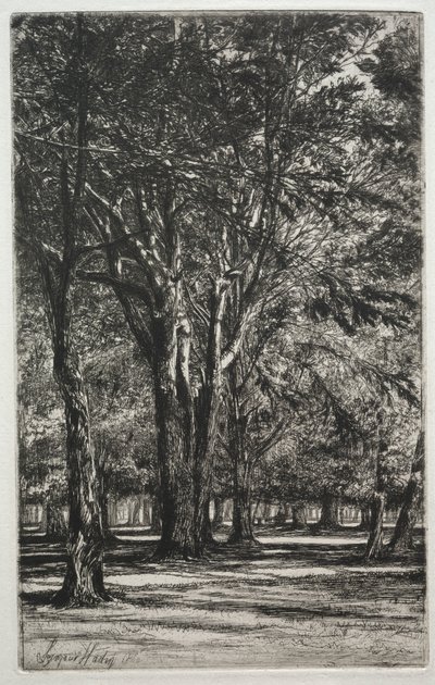 Kensington Gardens (Die große Platte) von Francis Seymour Haden