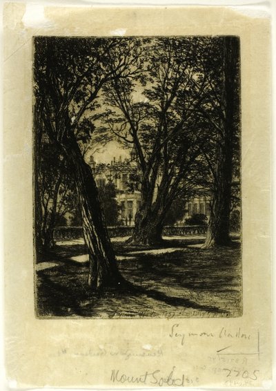 Kensington Gardens, Nr. I (kleine Platte) von Francis Seymour Haden