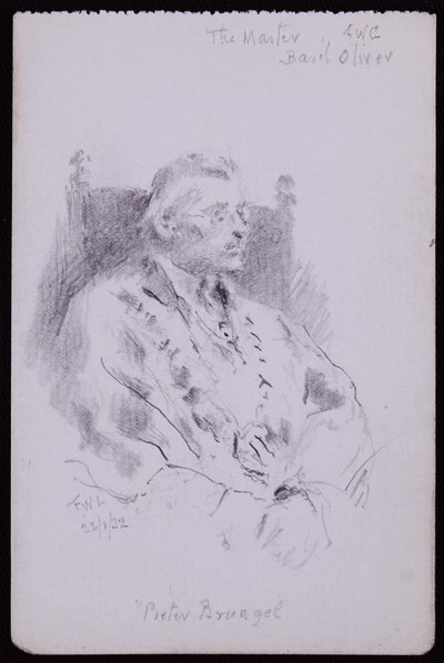 Porträt von Basil Oliver von Francis Wilfred Lawson