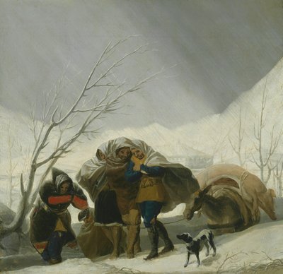 Winterszene von Francisco de Goya