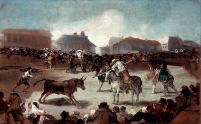 Ein Dorfstierkampf, ca. 1812-1814 von Francisco de Goya