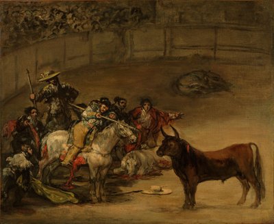 Stierkampf, Suerte de Varas, 1824 von Francisco de Goya