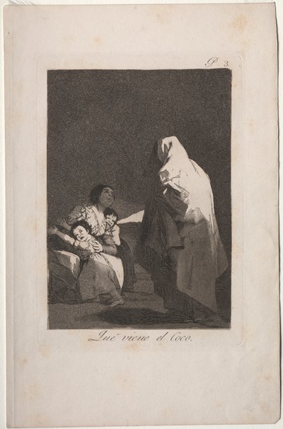 Caprichos: Hier kommt der Bogeyman von Francisco de Goya
