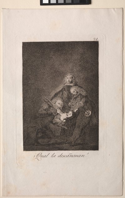 Caprichos: Wie sie sie rupfen! von Francisco de Goya