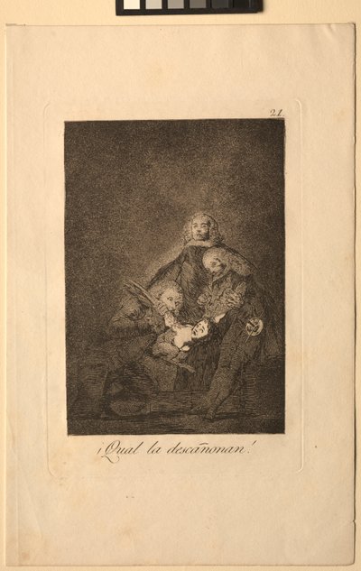 Caprichos: Wie sie sie rupfen! von Francisco de Goya